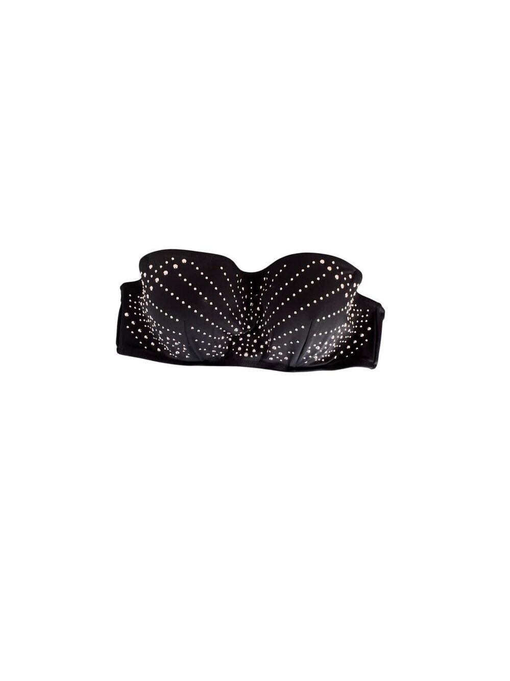 Shade Shore Bikini Top Swim Suit Metallic Studded Studs size 36B
